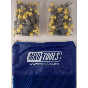 SEL2S50-1/8 No-Mar 1/8'' Skin Pins 50 Piece Kit w/ Carry Bag