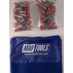 SEL2S50-3/32 No-Mar 3/32'' Skin Pins 50 Piece Kit w/ Carry Bag