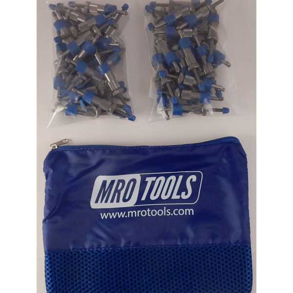 SEL2S50-5/32 No-Mar 5/32'' Skin Pins 50 Piece Kit w/ Carry Bag