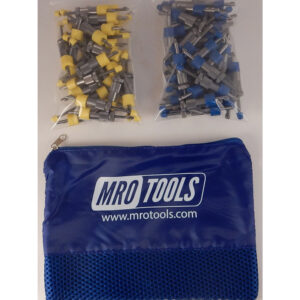 SEL3S100-2 No-Mar 50 1/8'' & 50 5/32'' Skin Pins Kit w/ Carry Bag