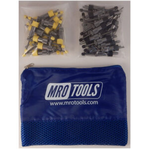 SEL3S50-1 No-Mar 25 1/8'' & 25 3/16'' Skin Pins Kit w/ Carry Bag
