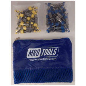 SEL3S50-2 No-Mar 25 1/8'' & 25 5/32'' Skin Pins Kit w/ Carry Bag