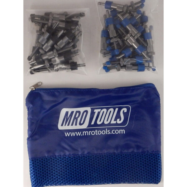 SEL3S50-4 No-Mar 25 3/16'' & 25 5/32'' Skin Pins Kit w/ Carry Bag
