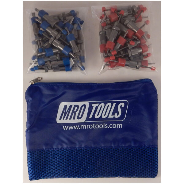 SEL3S50-6 No-Mar 25 5/32'' & 25 3/32'' Skin Pins Kit w/ Carry Bag