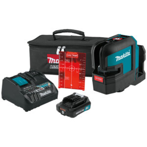 SK105DNAX Makita 12V max CXT Lithium-Ion Cordless Self-Leveling Cross-Line Red Beam Laser Kit (2.0Ah)