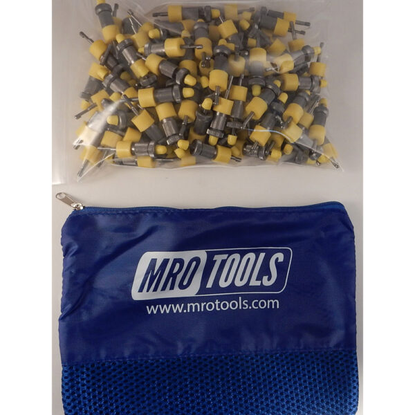 SSL2S100-1/8 No-Mar 1/8'' Skin Pins 100 Piece Kit w/ Carry Bag