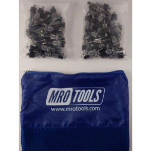 SSL2S50-3/16 No-Mar 3/16'' Skin Pins 50 Piece Kit w/ Carry Bag