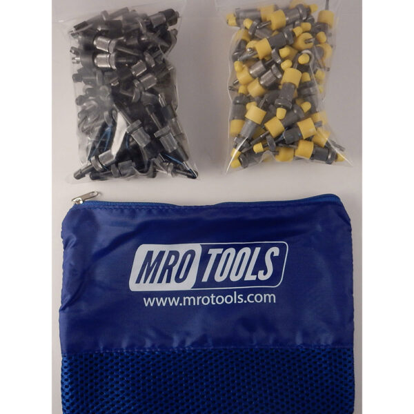 SSL3S100-1 No-Mar 50 1/8'' & 50 3/16'' Skin Pins Kit w/ Carry Bag
