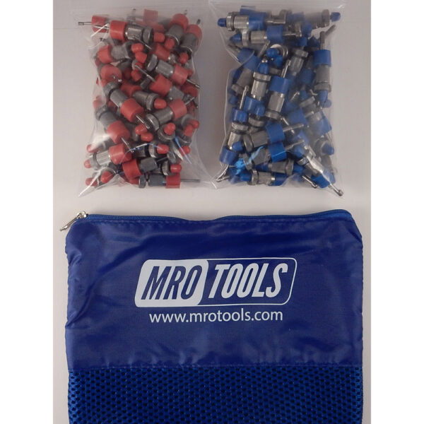 SSL3S100-6 No-Mar 50 5/32'' & 50 3/32'' Skin Pins Kit w/ Carry Bag