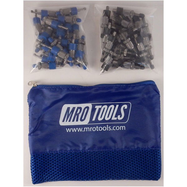 SSL3S50-4 No-Mar 25 3/16'' & 25 5/32'' Skin Pins Kit w/ Carry Bag