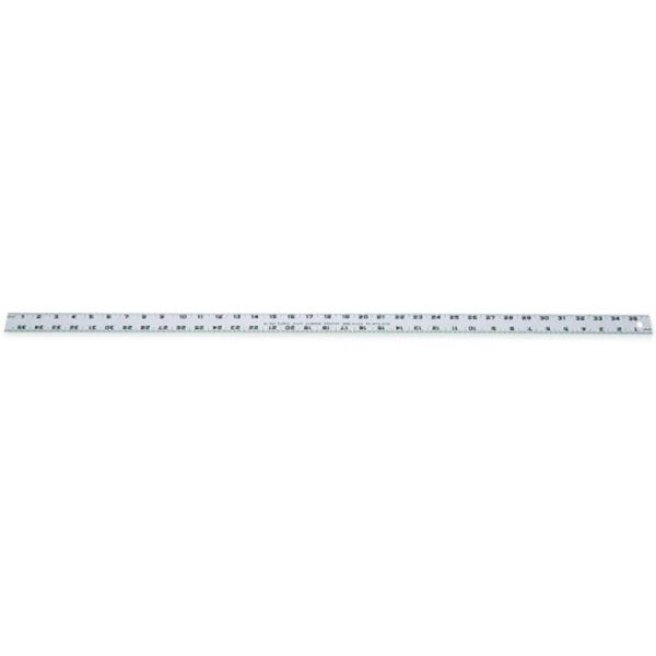 Lufkin T1260N 15/64'' x 3' Aluminum Yardstick