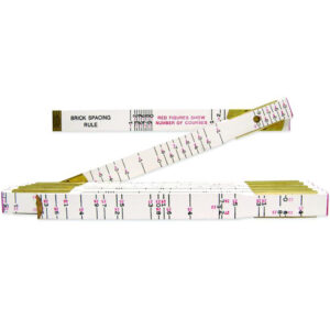 Lufkin T636N 5/8'' x 6' Brick Mason Red End Wood Rule