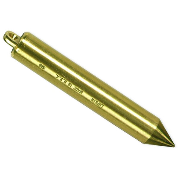 Lufkin TT590N 20oz Inage Solid Brass Cylindrical Plumb Bob