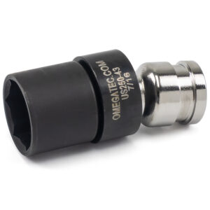US250-43 7/16'' 6-Point Low Profile Swivel Socket, 1/4'' Square Drive