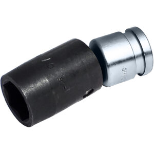 US375-56 9/16'' 6-Point Low Profile Swivel Socket, 3/8'' Square Drive