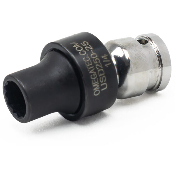 USD250-25 1/4'' 12-Point Low Profile Swivel Socket, 1/4'' Square Drive