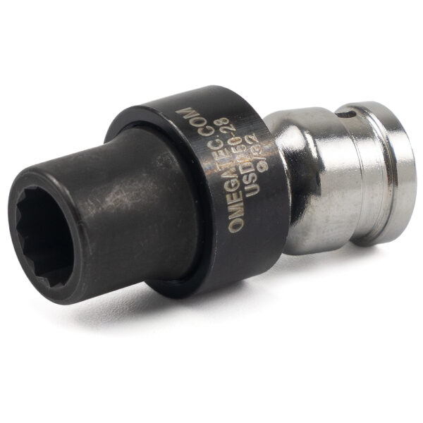 USD250-28 9/32'' 12-Point Low Profile Swivel Socket, 1/4'' Square Drive