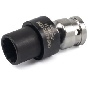 USD250-34 11/32'' 12-Point Low Profile Swivel Socket, 1/4'' Square Drive