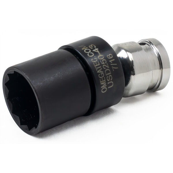 USD250-43 7/16'' 12-Point Low Profile Swivel Socket, 1/4'' Square Drive