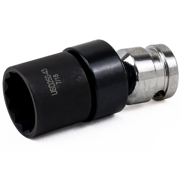 USD250-43 7/16'' 12-Point Low Profile Swivel Socket, 1/4'' Square Drive