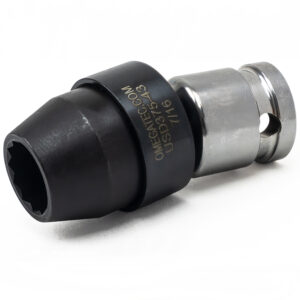 USD375-43 7/16'' 12-Point Low Profile Swivel Socket, 3/8'' Square Drive