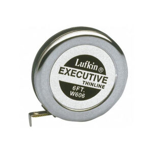 Lufkin W606 1/4'' x 6' Executive Thinline Yellow Clad Pocket Tape Measure