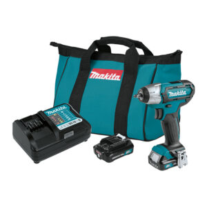 WT04R1 Makita 12V max CXT Lithium-Ion Cordless 1/4'' Impact Wrench Kit (2.0Ah)