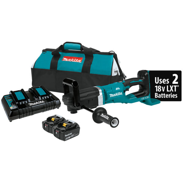 XAD04PT Makita 36V (18V X2) LXT Brushless 7/16'' Hex Right Angle Drill Kit (5.0Ah)