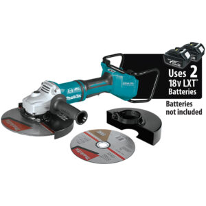XAG23ZU1 Makita 36V (Makita 18V X2) LXT Brushless 9'' Paddle Switch Cut-Off/Angle Grinder, With Electric Brake and AWS, Tool Only