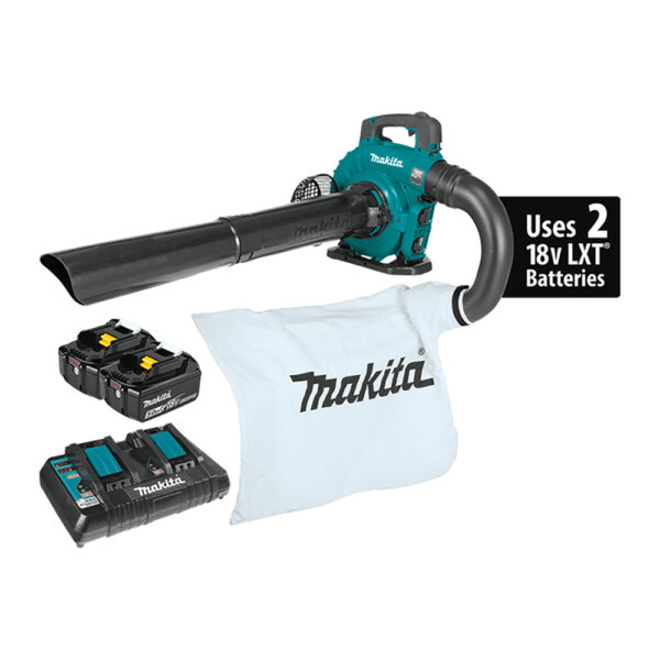 XBU04PTV Makita 36V (18V X2) LXT Brushless Blower Kit with Vacuum Attachment Kit (5.0Ah)