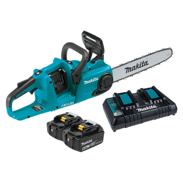XCU03PT Makita 36V (18V X2) LXT Brushless 14'' Chain Saw Kit (5.0Ah)