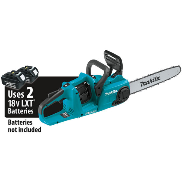 XCU03Z Makita 36V (18V X2) LXT Brushless 14'' Chain Saw, Tool Only
