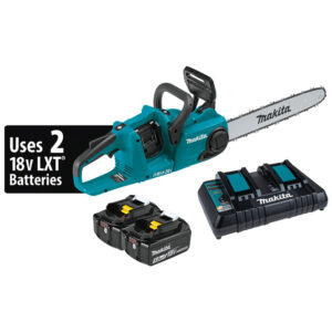 XCU04PT Makita 36V (18V X2) LXT Brushless 16'' Chain Saw Kit (5.0Ah)