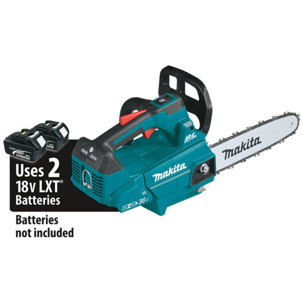 XCU08Z Makita 36V (18V X2) LXT Brushless 14'' Top Handle Chain Saw, Tool Only