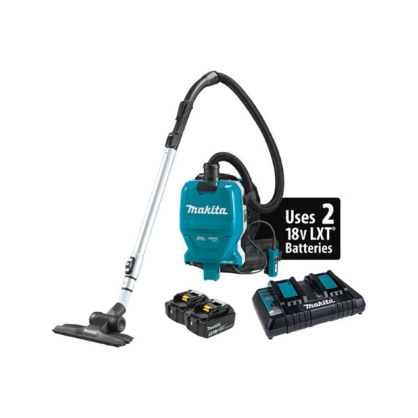 XCV09PT Makita 36V (18V X2) LXT Brushless 1/2 Gallon HEPA Filter Backpack Dry Vacuum Kit (5.0Ah)