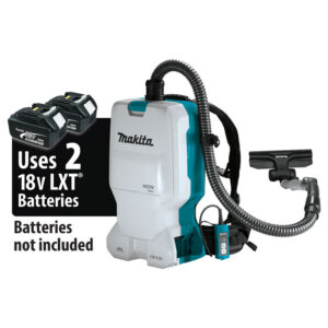 XCV17Z Makita 36V (18V X2) LXT Brushless 1.6 Gallon HEPA Filter Backpack Dry Vacuum, Tool Only