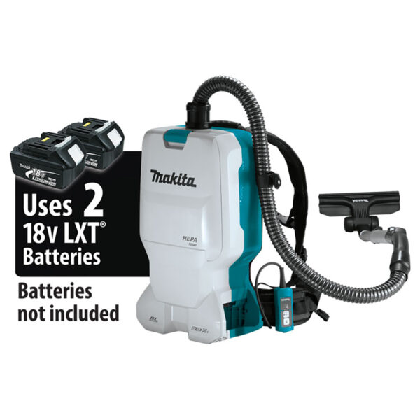 XCV17Z Makita 36V (18V X2) LXT Brushless 1.6 Gallon HEPA Filter Backpack Dry Vacuum, Tool Only