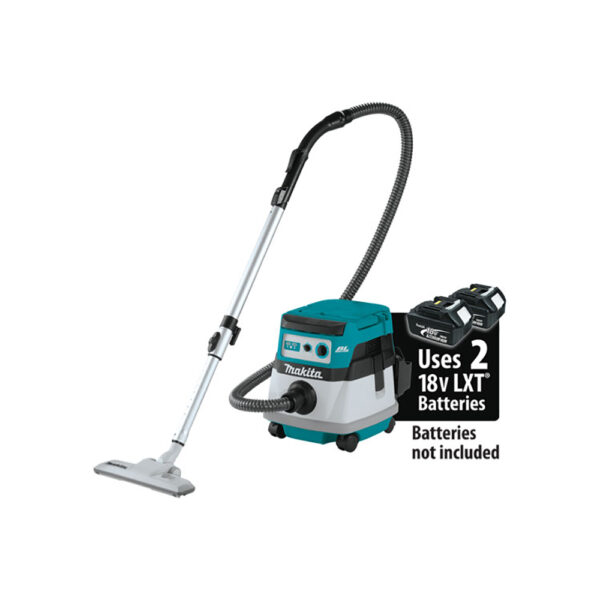 XCV20Z Makita 36V (18V X2) LXT Brushless 2.1 Gallon Wet/Dry Dust Extractor/Vacuum, Tool Only
