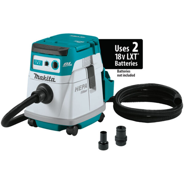 XCV24ZX Makita 36V (18V X2) LXT Brushless 4 Gallon HEPA Filter Dry Dust Extractor, Tool Only