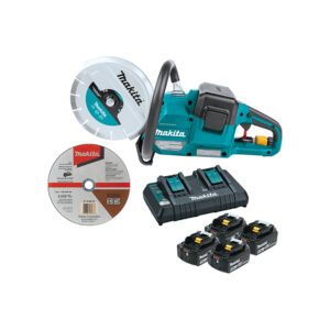 XEC01PT1 Makita 36V (18V X2) LXT Brushless 9'' Power Cutter Kit, with AFT, Electric Brake, 4 Batteries (5.0 Ah)