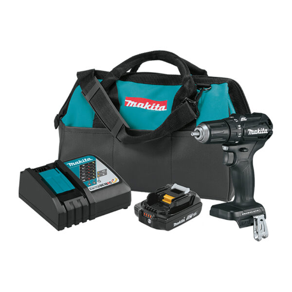XFD11R1B Makita 18V LXT Lithium-Ion Sub-Compact Brushless Cordless 1/2'' Driver-Drill Kit (2.0Ah)