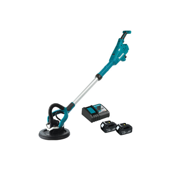 XLS01TX1 Makita 18V LXT Lithium-Ion Brushless Cordless 9'' Drywall Sander Kit, AWS Capable (5.0Ah)