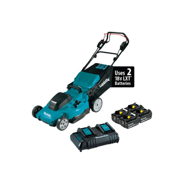 XML14CT1 Makita 36V (18V X2) LXT 19'' Self-Propelled Lawn Mower Kit with 4 Batteries (5.0Ah)