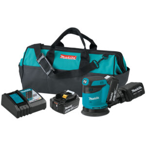 XOB01T Makita 18V LXT Lithium-Ion Cordless 5'' Random Orbit Sander Kit (5.0Ah)