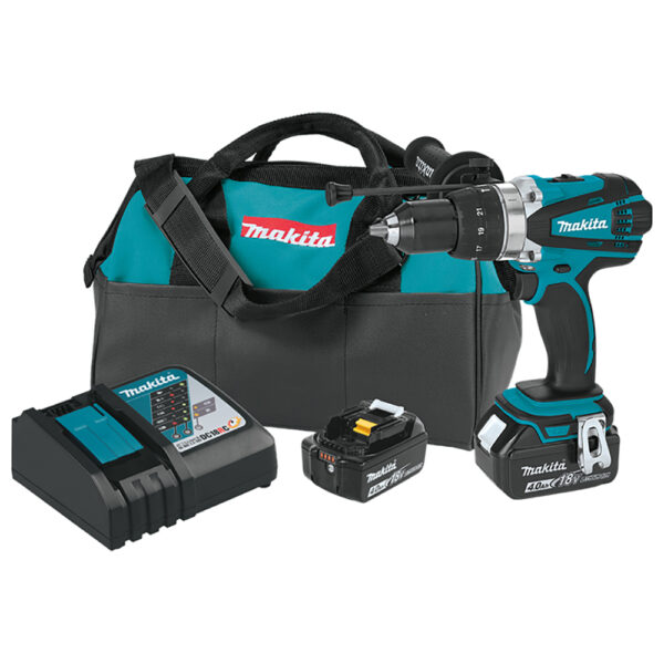 XPH03MB Makita 18V LXT Lithium-Ion Cordless 1/2'' Hammer Driver-Drill Kit (4.0Ah)