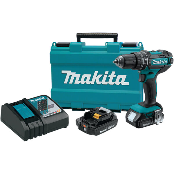 XPH10R Makita 18V LXT Lithium-Ion Compact Cordless 1/2'' Hammer Driver-Drill Kit (2.0Ah)