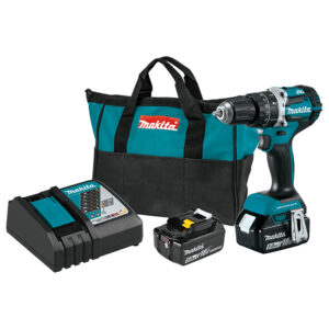 XPH12T Makita 18V LXT Lithium-Ion Compact Brushless Cordless 1/2'' Hammer Driver-Drill Kit (5.0Ah)