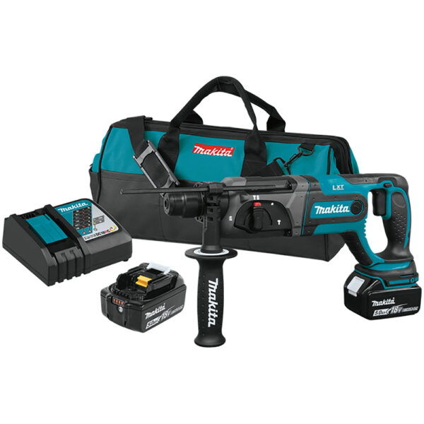 XRH04T Makita 18V LXT Lithium-Ion Cordless 7/8'' SDS-PLUS Rotary Hammer Kit, (5.0Ah)