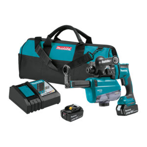 XRH12TW Makita 18V LXT Lithium-Ion Brushless Cordless 11/16'' SDS-PLUS AVT Rotary Hammer Kit, w/ HEPA Dust Extractor, AWS Capable (5.0Ah)