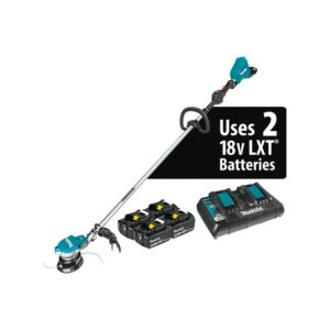 XRU15PT1 Makita 36V (18V X2) LXT Brushless String Trimmer Kit with 4 Batteries (5.0Ah)